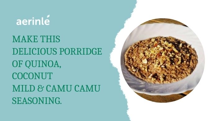 Quinoa coconut porridge with Camu Camu